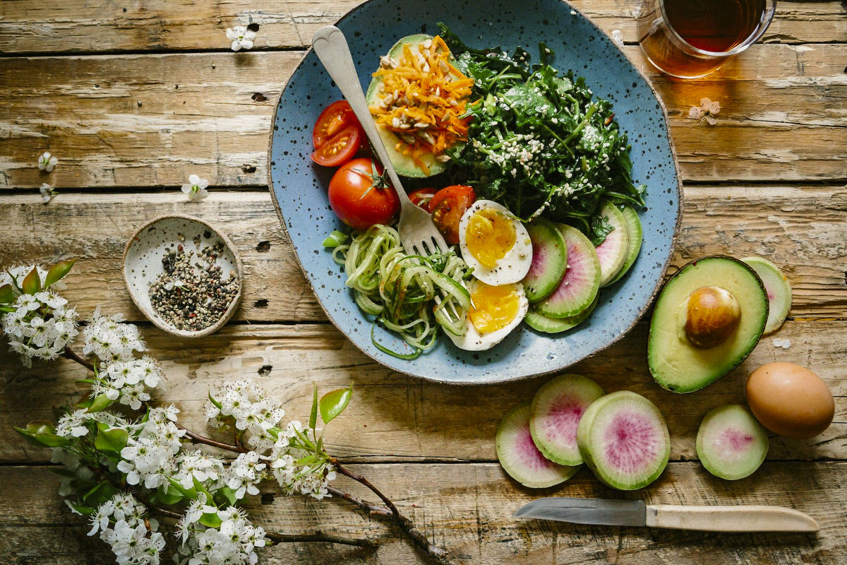 plate food on table